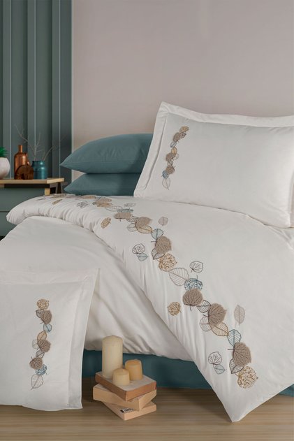 Norris - 100% Cotton Poplin Duvet Cover Set - Luxury Series