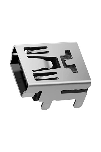 Mufă Jack Conector Mini USB-B cu 5 pini, Mama, cu unghi drept