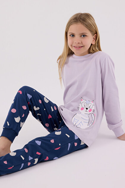 Girl's Purple Pajama Set