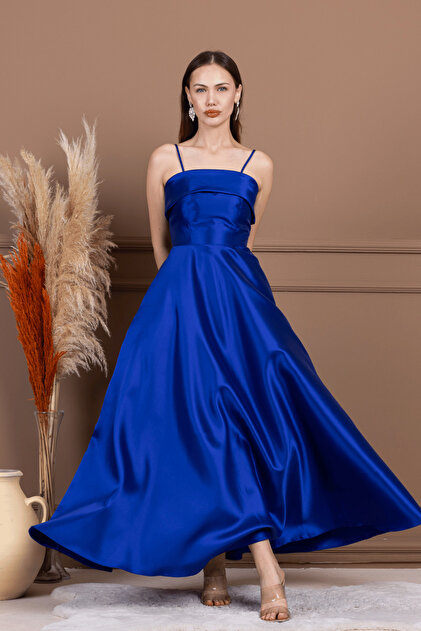 cobalt blue formal dress Lainey Cowl Neck Mesh Mini Dress • Shop American Threads Online Boutique Cobalt / L main image 0