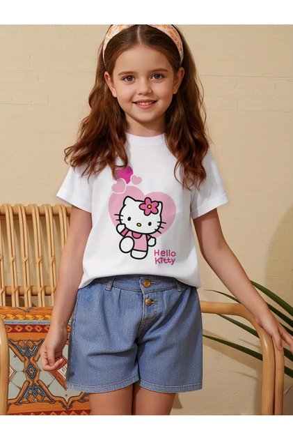 Hello Kitty Printed T-Shirt for Girls
