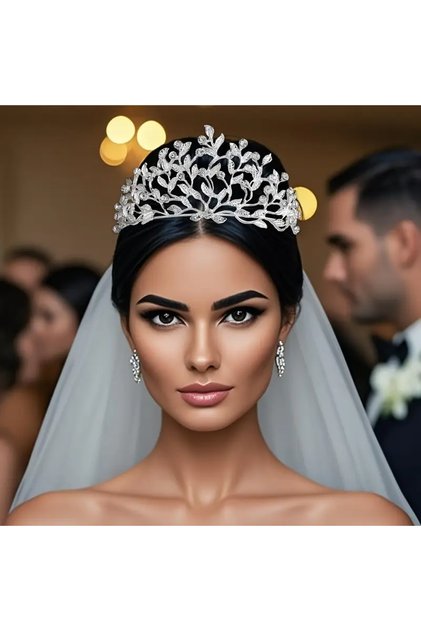 Bridal Crown Hair Accessory Wedding/Engagement/Bride/Henna/Birthday/Party/Graduation/Photography Fashion
