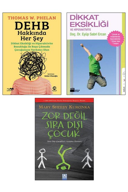 DEHB Hakkında Her Şey + ve Bozukluğu + Zor Değil Sıra Dışı Çocuk /3lü