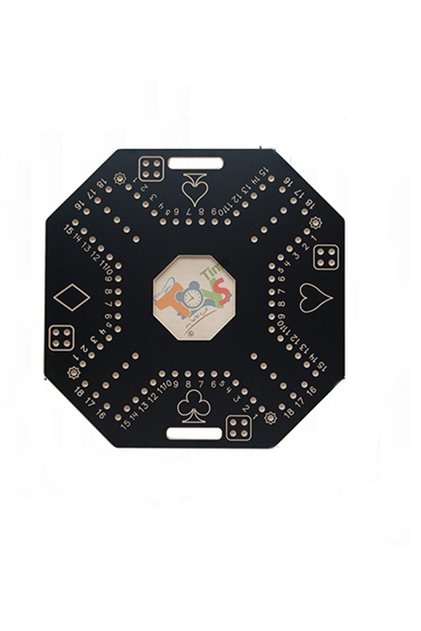 Large Numbered Wooden Jackaroo Board – 4-Player, 60×60 cm