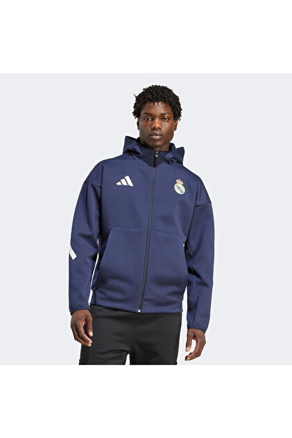 adidas Real Madrid Z.N.E. Anthem Erkek Lacivert Futbol Eşofman