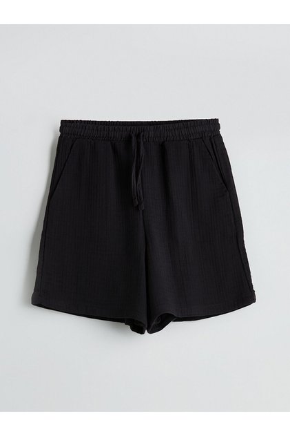 Xside Elastic Waist Textured Women's Shorts (S5)