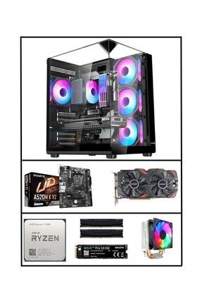 AMD Ryzen 5 3600 + MSI RX 580 8gb セット Zeiron Galaxy Ryzen 5 3600 16GB DDR4 512GB NVMe M.2 SSD RX580 8GB