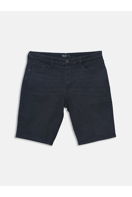 Lcw Jeans Black Standard Fit Men's Jean Shorts