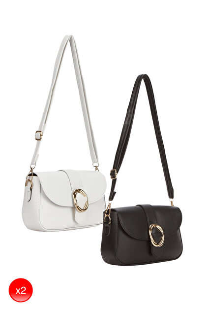 Adelina Bags Daily Women's Shoulder Bag with Buckle Detail Cover