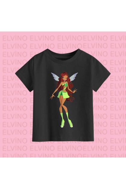 Winx Club Printed Cotton Crew Neck Girl's T-Shirts