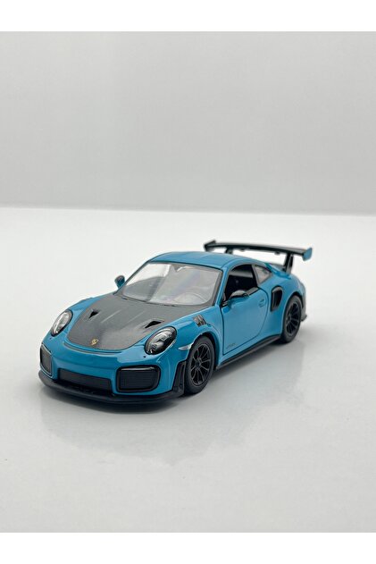 Genel Markalar Turkuaz Çek Bırak Porsche 911 Gt2 Rs Oyuncak Araba