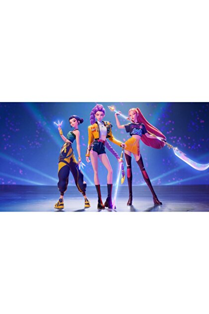 512 STORE Kpop Demon Hunters Anime Karakter Dizi Film Afiş
