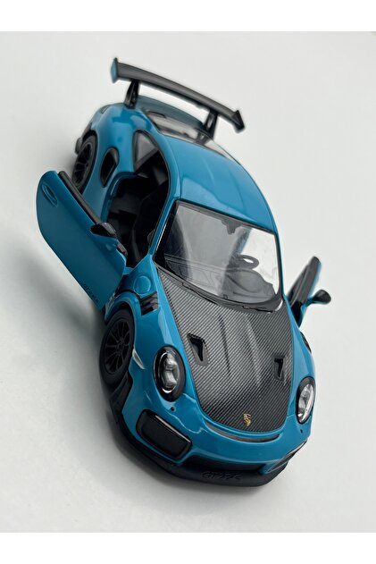 Genel Markalar Turkuaz Çek Bırak Porsche 911 Gt2 Rs Oyuncak Araba