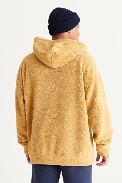 AC&Co / Altınyıldız Classics Erkek Hardal Oversize Bol Kesim