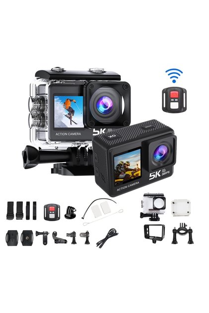 Camera video sport eXtreme Action 5K Ultra HD, Senzor SONY, Stabilizare Electronica, 170 F