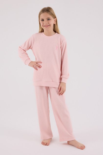 U.S. Polo Assn Girls' Pink Tracksuit Set