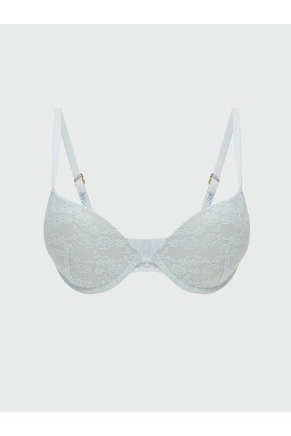 Lcw Dream Blue Underwire Padded Lace T-Shirt Bra
