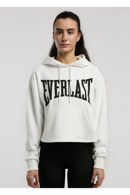 Classics Wmn White Hooded Women's Sweatshirt