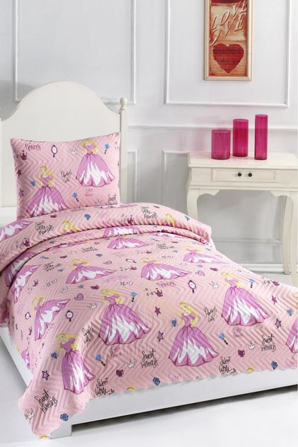 Ultrasonic Quilted Sweet Princess Single Bedspread