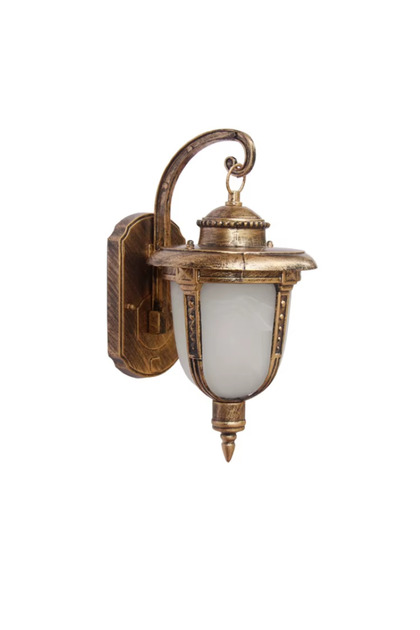 Felinar modern/ vintage exterior , pe perete, bronz, dulie E27 max 60w 220V