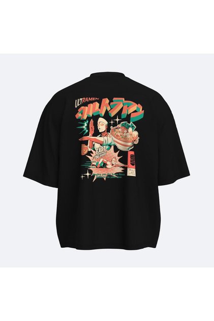 Ultramen Ramen Rush Oversize Boxy Fit Unisex T-Shirt
