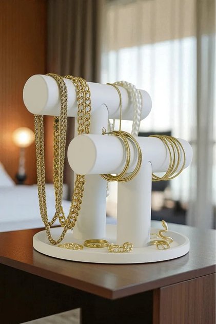Decorative Stylish Jewelry Stand Bracelet, Necklace and Ring Organizer Jewelry Organizer Jewellery Necklace