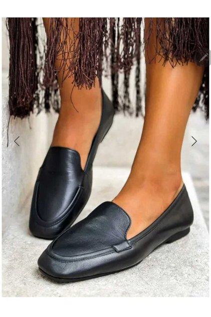 Genuine Leather Black Casual Shoes
