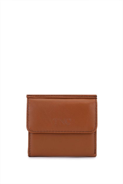 Unisex Genuine Leather Tan Wallet
