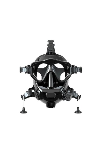 Mască de scufundare compatibilă cu Smaco S400/S700, acoperire integrală, neagră, L/XL