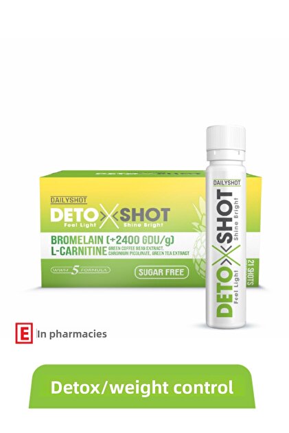 DAILYSHOT Detoxshot Bromelain, L-Carnitine, Chromium, Detox Shot, Liquid  Detox Complex- Trendyol