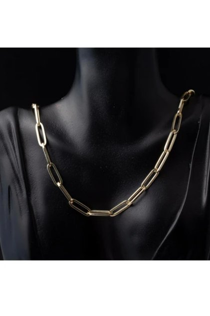 Alin Plated Cuff Model Chain Necklace