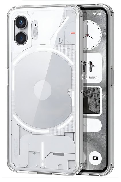 Nothing Phone 2 Case Silicone with Airbags at Corners and Camera Protection