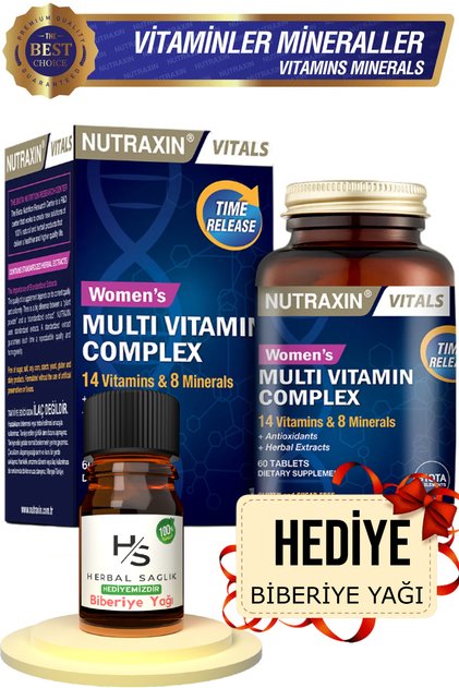 Multivitamin Women's Kadınlara Özel - (Multivitamin & Mineral Complex) 60 Adet Tablet
