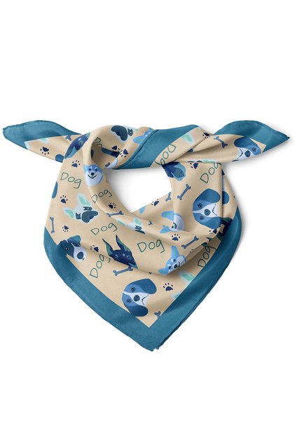 Dog Patterned Bandana
