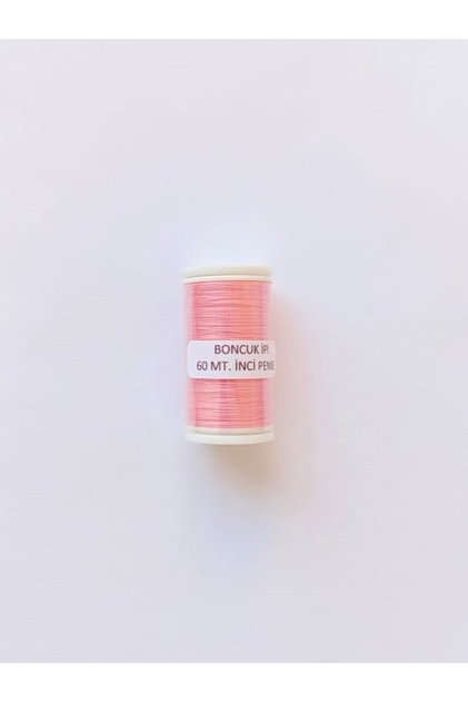 60 Meters Pearl Pink Sand Bead String - Embroidered Miyuki String