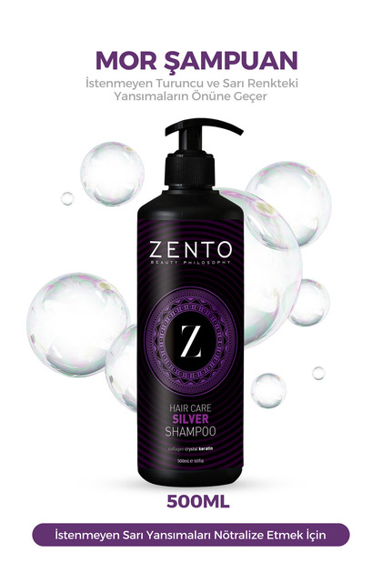 ZENTO Haır Care Shampoo Mor Şampuan 500 ml - Fiyatı, Yorumları