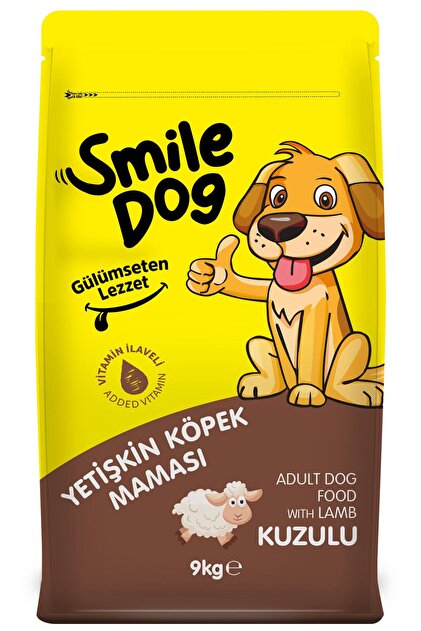 SMILE Dog Yetişkin Köpek Kuzulu 9 kg Kuru Mama - Fiyatı, Yorumları