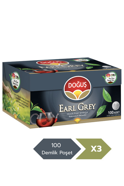 Earl Grey 3.2 gr 100’lü Demlik Poşet Çay X 3 Adet
