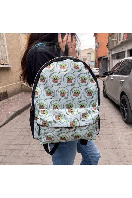 Baby Yoda Bowl School Backpack