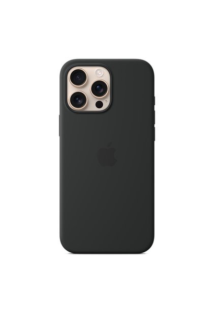 جراب سيليكون لجهاز iPhone 16 Pro Max مع MagSafe - أسود