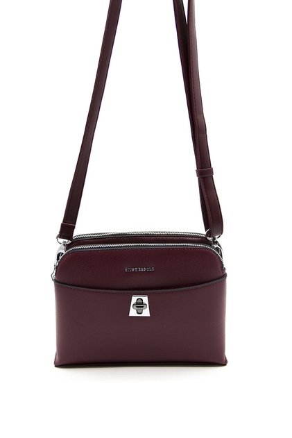 Burgundy - Burgundy Sp623 Women's Crossbody Bag