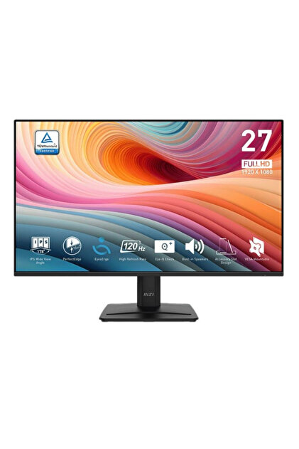 [週末限定セール] MSI PRO MP275W E2 27インチモニター MSI Pro MP275 E2 27″ 1ms 120Hz Adaptive-Sync IPS FHD Monitör