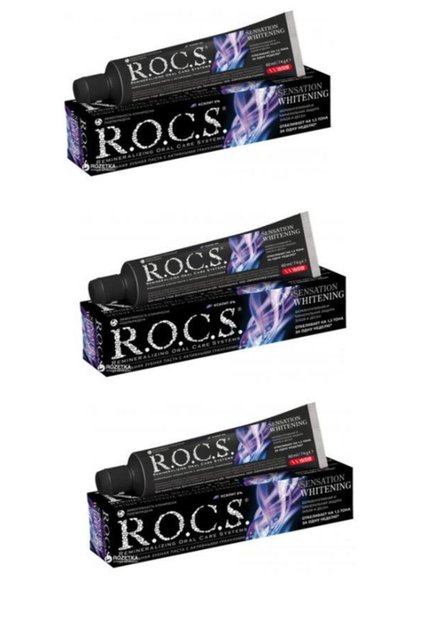 Rocs Sensation Whitening Brightening Toothpaste 60 ml