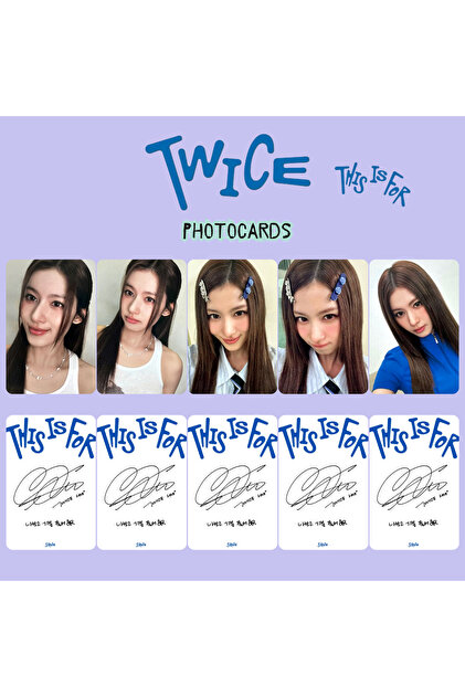 Kpop Dünyasi TWICE Sana '' This is For '' Photocards Set - Fiyatı