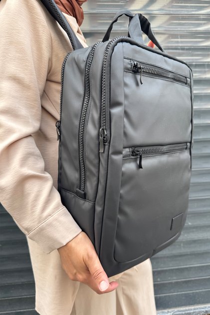Waterproof Imported Fabric School Business and Travel Backpack and Handbag with Laptop Compartment