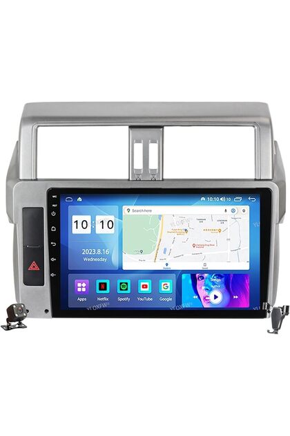 Android Car Stereo for Toyota Land Cruiser Prado 2014-2017 1+32GB AHD Camera