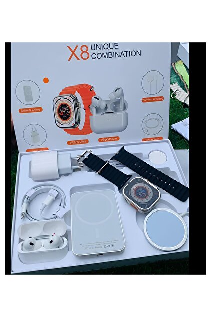NOMTEKNO X8 6'lı Teknoloji Seti Akıllı Saat Bluetooth Kulaklık