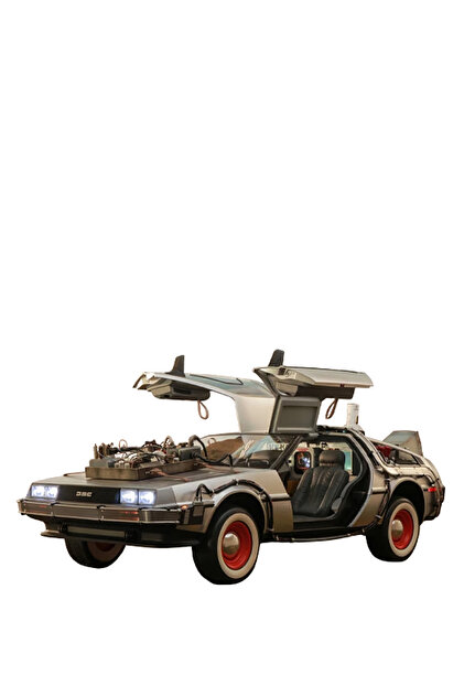back to the future 3 DeLorean Time Machine 1/6 Scale Figür