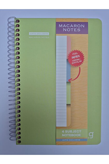 Gıpta MACARON NOTES 17X24 120 YAPRAK ÇİZGİLİ 4 BÖLÜMLÜ - Fiyatı