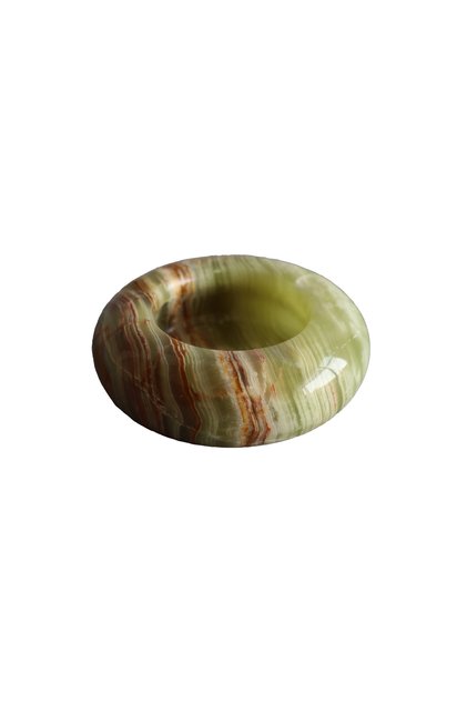 Handmade Onyx Natural Stone Ash Tray - Decorative and Original Design (10.2 cm)